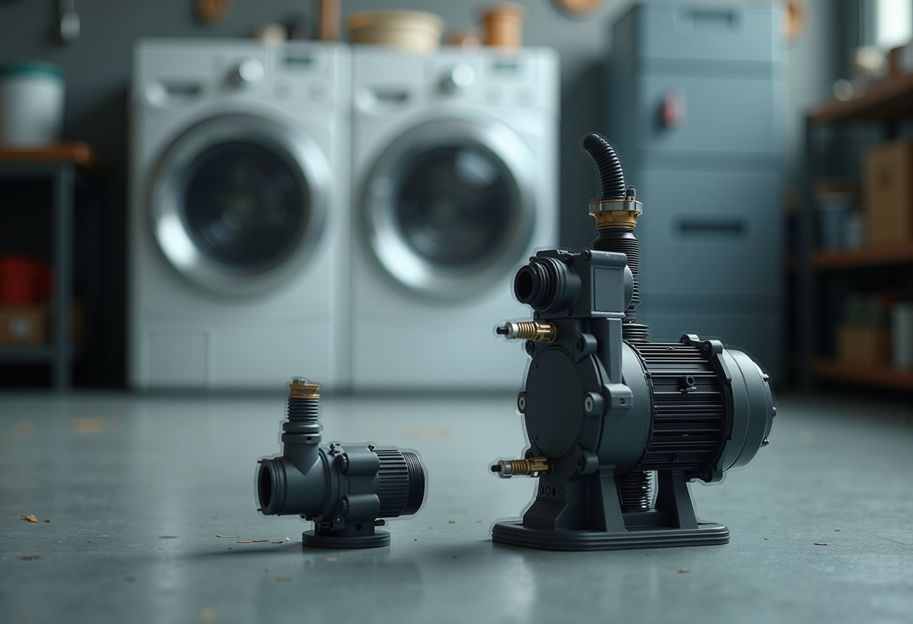 Drain pump and hose on a Samsung front-load